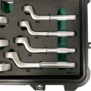 GARWIN PRO 606621-19 Набор ключей накидных усиленных 19 предметов 24-85 мм, с рукоятками-удлинителями