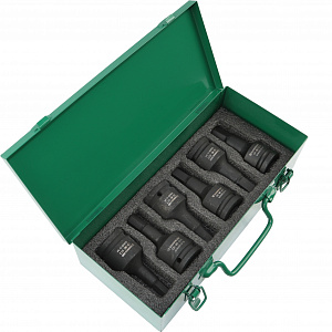 GARWIN PRO 626605-6-34 Набор ударных шестигранников 3/4" HEX 6 пр. 12-24 мм, 100 мм