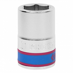 Головка торцевая стандартная шестигранная 3/4", 21 мм KING TONY 633521M