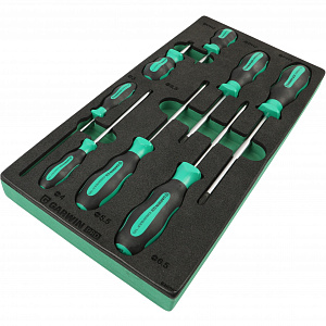 GARWIN PRO 646255 Набор отверток стандартных 8 пр. в ложементе EVA