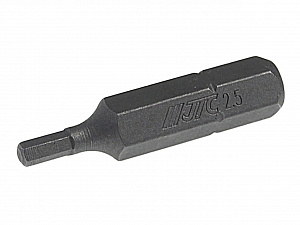 Бита HEX H2.5х30мм 1/4" DR 6-ти гранная JTC
