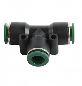 GARWIN PRO 808550-T-6-6-6 Фитинг цанговый Т-тройник 6 мм, с уплотнением, пластм. корпус