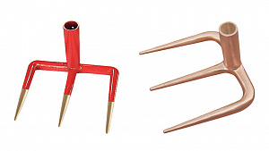 GARWIN INDUSTRIAL GSX-O02 Вилы трехзубые 90 гр. искробезопасные 185х200 мм