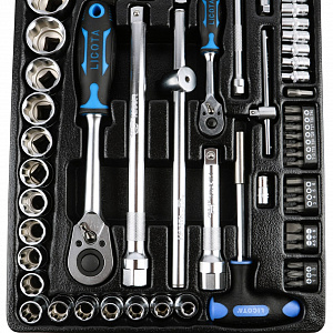 Licota ACK-382001 Набор торцевых головок 1/4" и 1/2" 60 пр. в ложементе