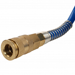 GARWIN PRO 808750-0812-10 Шланг полиуретан (PU) 12*8, витой, 10 м, синий, БРС в комплекте