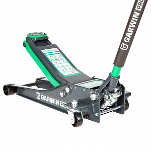 GARWIN PRO GE-PJL03A Домкрат подкатной низкого подхвата 3 т, 75-505 мм, усиленный