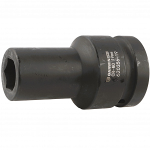 GARWIN PRO 620356-19 Головка, 1", 19 мм, торцевая, 6-гранная, ударная, глубокая