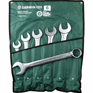 GARWIN PRO GR-ECK006 Набор ключей комбинированных 6 предметов 33-50 мм