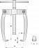 GARWIN PRO GPL-MT02 Съемник подшипников двухлапый, мини, 65 мм-4004