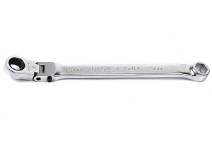 Licota ARW-07M08 Ключ трещоточный гибкий с фиксацией и накидной 6гр. 15° 8 мм