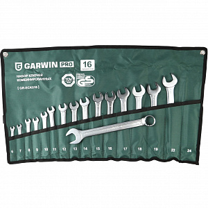 GARWIN PRO GR-ECK016 Набор ключей комбинированных 16 предметов 6-24 мм