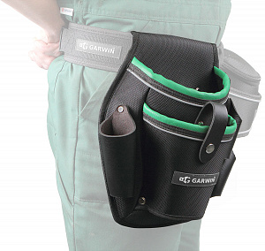 GARWIN PRO GA-TP03 Сумка для шуруповерта поясная, 2 кармана