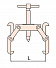 GARWIN INDUSTRIAL GSX-M350 Съемник трехлапый искробезопасный , захват 0-350 мм-4004