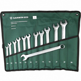 GARWIN PRO 606570-12 Набор ключей комбинированных удлиненных 12 предметов 10-24 мм-4636764
