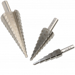 GARWIN INDUSTRIAL 102560-4-12*4-30 Набор ступенчатых сверл 4-12, 4-20, 4-30 мм, HSS-Co5