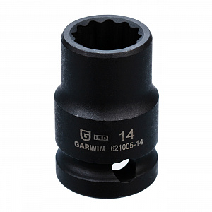 GARWIN INDUSTRIAL 621005-14 Головка, 1/2", 14 мм, торцевая, 12-гранная, ударная