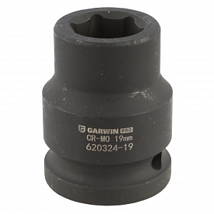 GARWIN PRO 620336-24 Головка, 3/4", 24 мм, торцевая, 6-гранная, ударная, глубокая