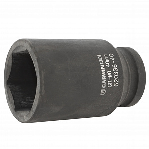 GARWIN PRO 620336-40 Головка, 3/4", 40 мм, торцевая, 6-гранная, ударная, глубокая