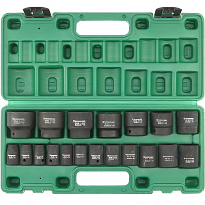 GARWIN PRO 626521-19 Набор ударных головок дюймовых 1/2", 38 мм, 19 пр., 3/8" - 1-1/2"