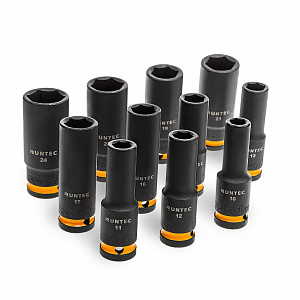 RUNTEC RT-IS1E51F Набор ударных головок с аксессуарами RUNTEC 1/2", 8-32 мм, CrMo в ложементе EVA, 51 предмет