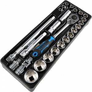 Licota ACK-384001 Набор торцевых головок 1/2" в ложементе 8 - 32 мм, 25 пр.