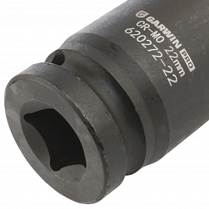 GARWIN PRO 620272-22 Головка, 1/2", 22 мм, торцевая, 6-гранная, ударная, глубокая
