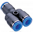 GARWIN PRO 808525-Y-4-4-4 Фитинг цанговый Y-тройник 4 мм, с уплотнением, пластм. корпус-4004