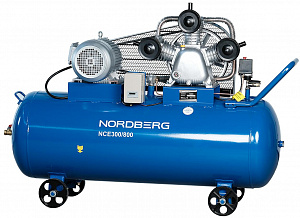 NORDBERG КОМПРЕССОР NCE300/800 3-х поршн., ременной, чугунная головка, 380В, ресив. 300л, 800л/мин