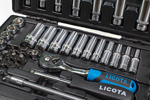 Licota ALK-8021FW Набор торцевых головок 1/4" 62 пр., дюйм и метрика