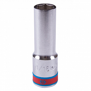 Головка торцевая глубокая шестигранная 1/2", 9/16", дюймовая KING TONY 423518S