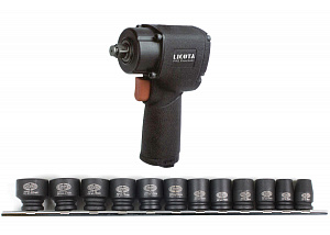 Licota PAW-040543 Гайковерт пневматический ударный 3/8" 407 Нм (41,5 кГм), суперкомпактный, jumbo hammer