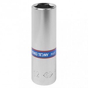 Головка торцевая глубокая шестигранная 1/4", 12 мм KING TONY 223512M