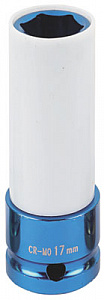 Licota AN4017L Головка, 1/2", 17 мм, торцевая, 6-гранная, ударная, глубокая, тонкостенная, для литых дисков
