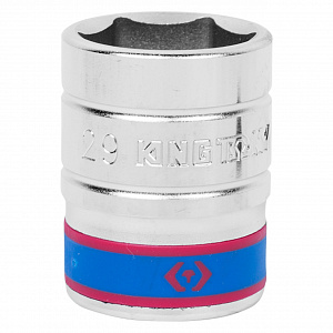 Головка торцевая стандартная шестигранная 3/4", 29 мм KING TONY 633529M