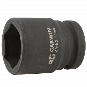 GARWIN PRO 620324-31 Головка, 3/4", 31 мм, торцевая, 6-гранная, ударная