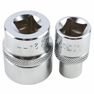 Licota TBS-22105 Набор торцевых головок 1/2" 6-ти гранных, 10 пр. на линейке, 10-24 мм