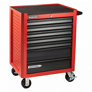 RUNTEC RTIND-7R Тележка инструментальная 7 полочная Industrial красная