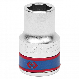 Головка торцевая стандартная шестигранная 1/2", 12 мм KING TONY 433512M