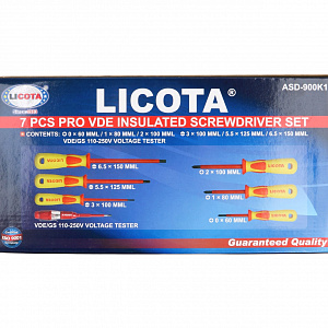 Licota ASD-900K1 Набор отверток VDE 1000В 7 пр