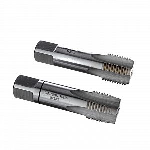GARWIN INDUSTRIAL GM-TF220200 Метчики ручные Mf22x2.0, DIN 2181, HSS, 6H, комплект из 2 штук