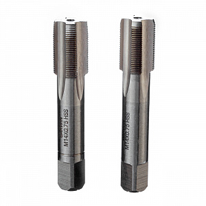 GARWIN INDUSTRIAL GM-TF140075 Метчики ручные Mf14x0.75, DIN 2181, HSS, 6H, комплект из 2 штук
