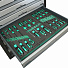 GARWIN PRO S01007-336 Тележка инструментальная 7 полок с комплектом инструмента, 336 пр., серая-4004
