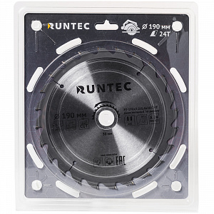 RUNTEC RT-190x2.2/1.4x30/24T Диск пильный по дереву RUNTEC (190х30 мм 24T)