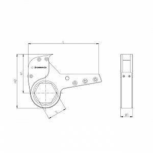 GARWIN INDUSTRIAL 541011-3-K-S60 Кассета для гидравлического гайковёрта; 60 мм