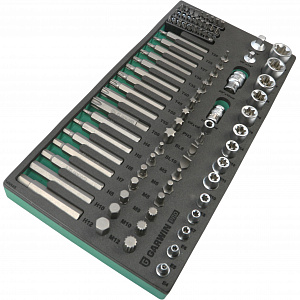 GARWIN PRO 645545 Набор бит и головок Е-профиль 89 пр. в ложементе EVA