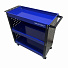Инструментальная тележка GW-3ST3 BLUE (3 полки, с перфорацией, синяя, Great Wolf)-4004