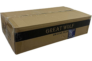 Инструментальная тележка GW-ST4A Great Wolf 3 полки, с перфорацией на боковых панелях, с боковым модулем для инструмента синяя