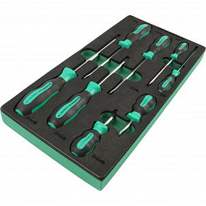 GARWIN PRO 646255 Набор отверток стандартных 8 пр. в ложементе EVA