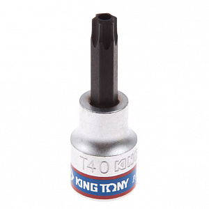 Насадка (бита) торцевая 3/8", Torx, T40, L = 50 мм, с отверстием KING TONY 302740