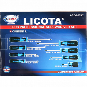Licota ASD-900K2 Набор отверток профессиональных 8пр.